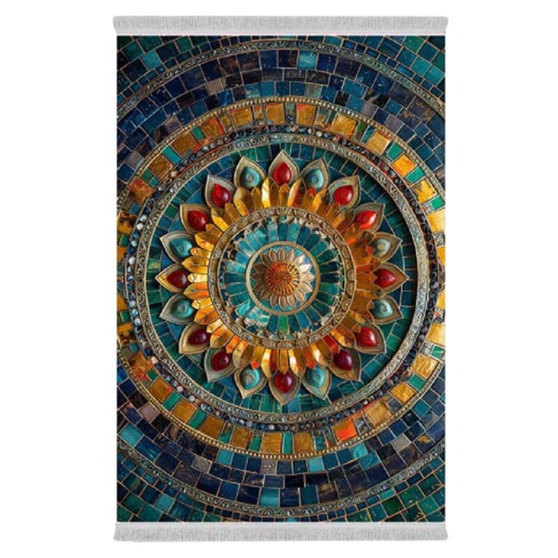 فرشینه دفه از جنس پارچه هازان مخمل ترک طرح مدرن کد 28