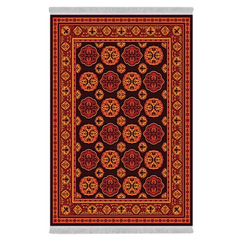 فرشینه دفه از جنس پارچه هازان مخمل ترک طرح مدرن کد 54