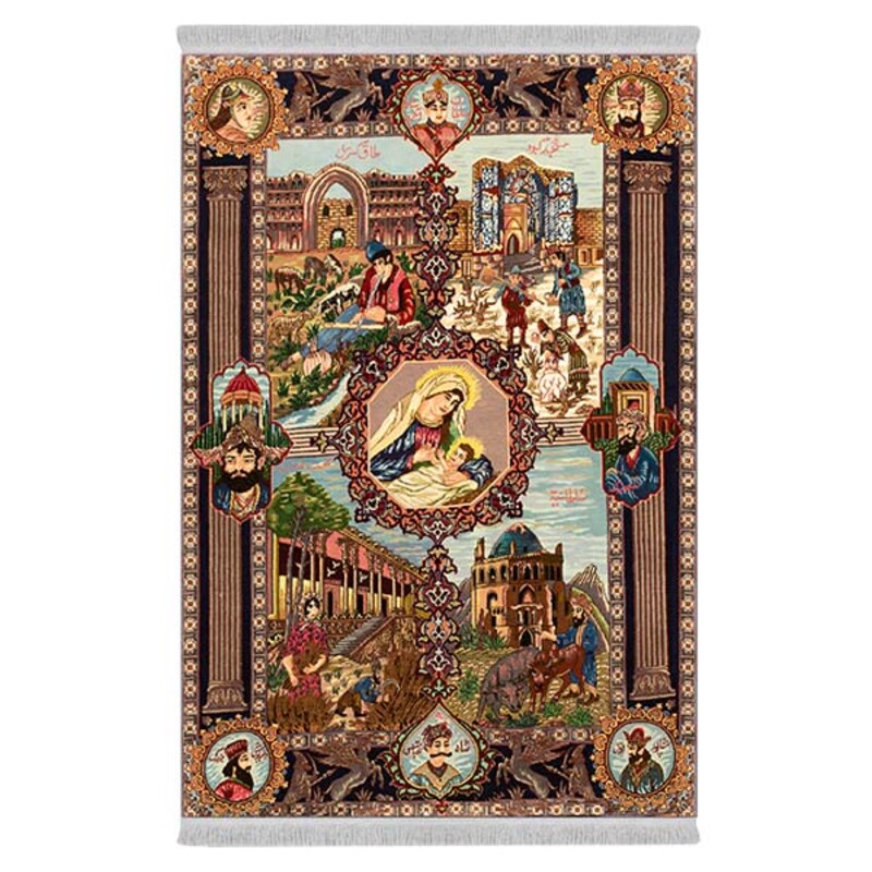 فرشینه دفه از جنس پارچه هازان مخمل ترک طرح مدرن کد 64