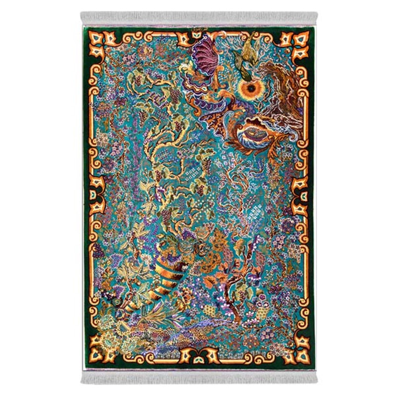 فرشینه دفه از جنس پارچه هازان مخمل ترک طرح مدرن کد 69