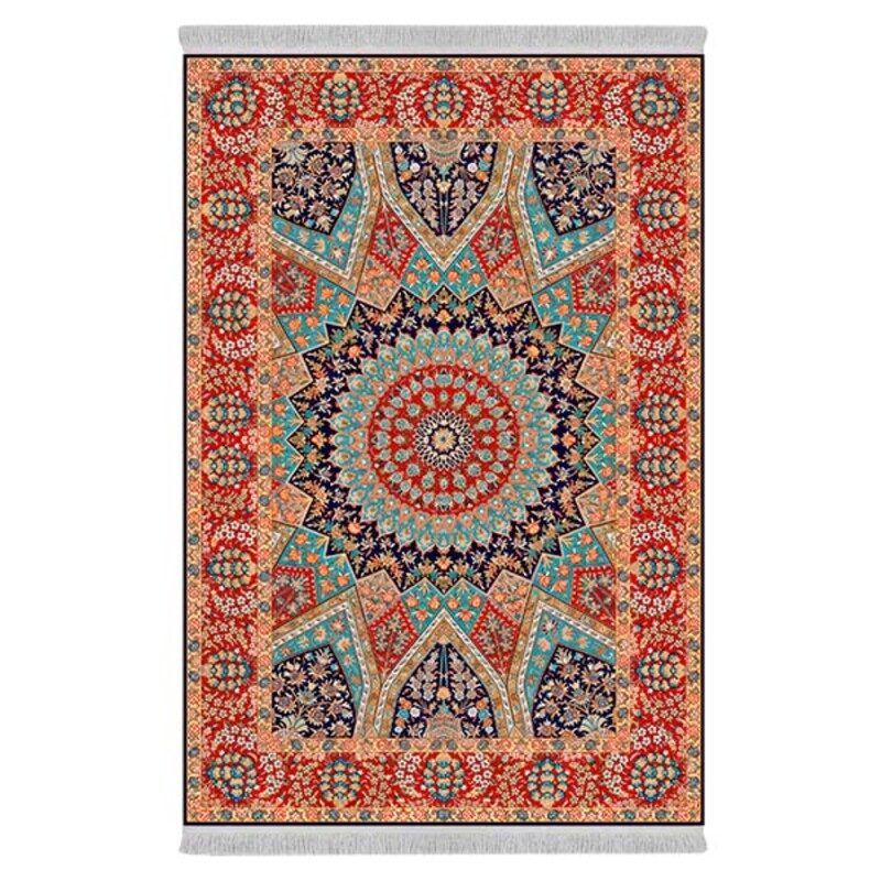 فرشینه دفه از جنس پارچه هازان مخمل ترک طرح مدرن کد 96