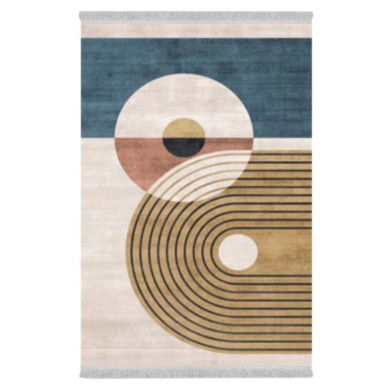 فرشینه دفه از جنس پارچه هازان مخمل ترک طرح مدرن کد 343