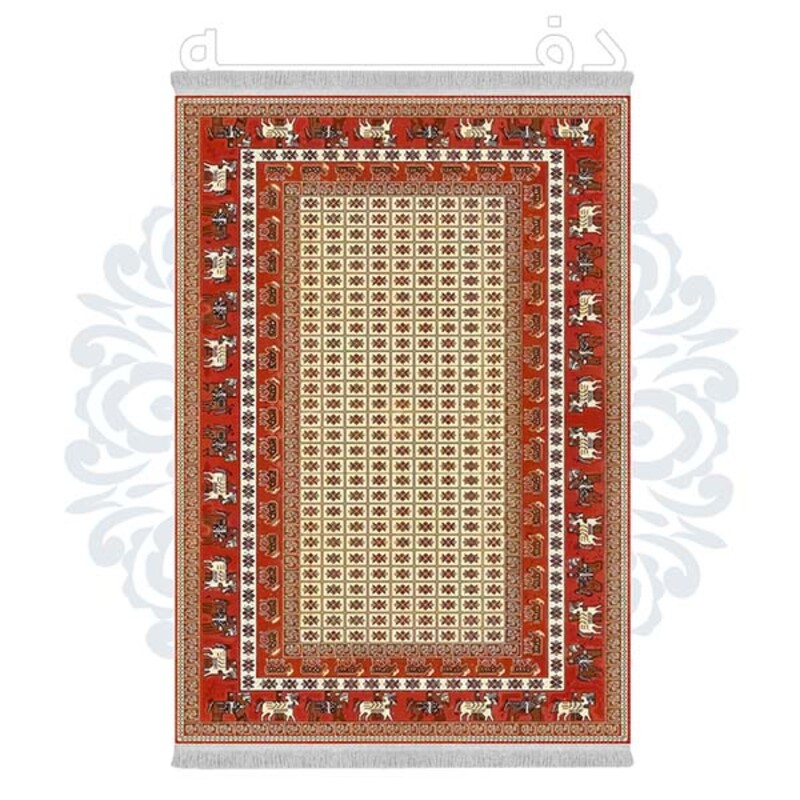 فرشینه دفه از جنس پارچه هازان مخمل ترک طرح مدرن کد 520