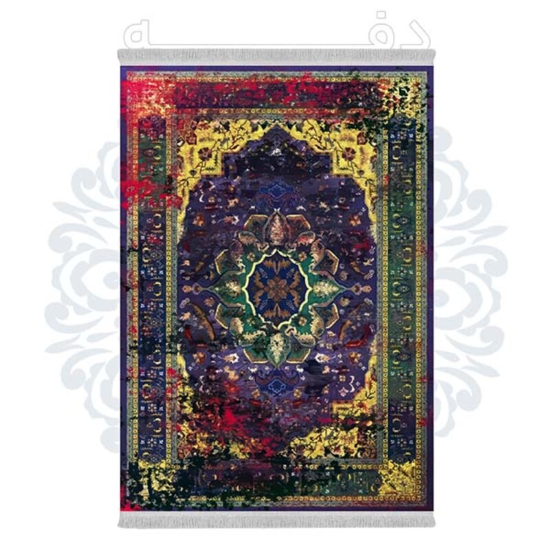 فرشینه دفه از جنس پارچه هازان مخمل ترک طرح مدرن کد 532