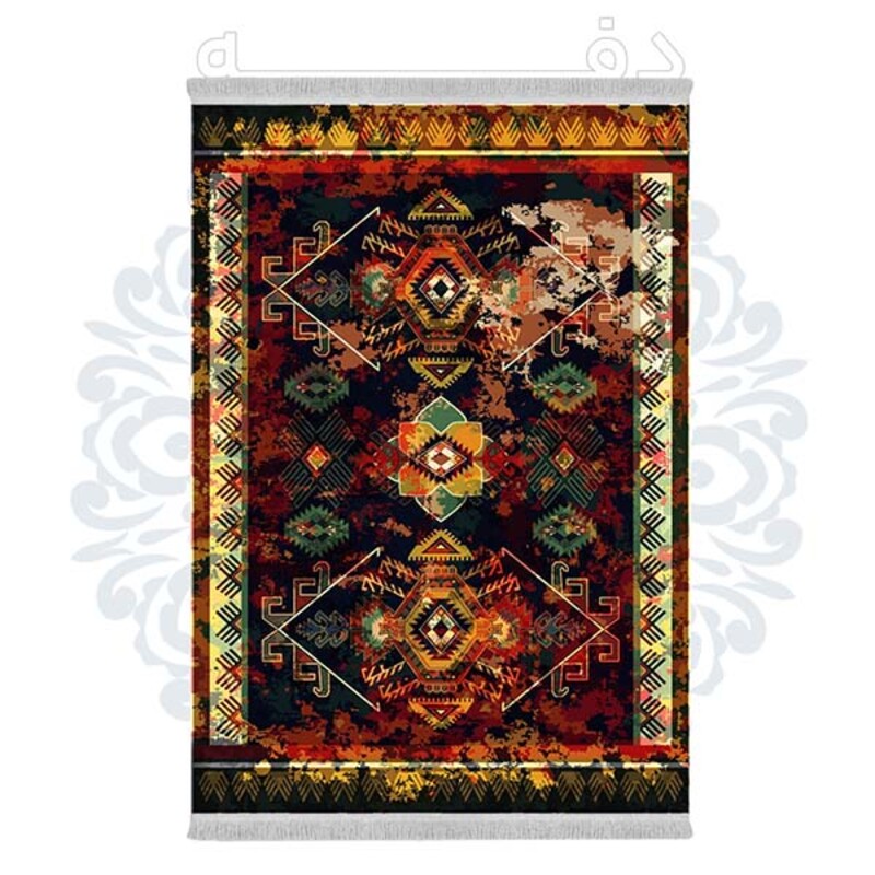 فرشینه دفه از جنس پارچه هازان مخمل ترک طرح مدرن کد 537