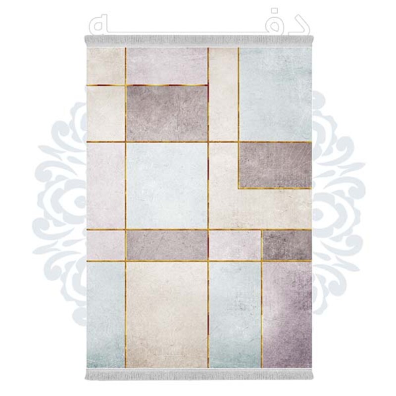 فرشینه دفه از جنس پارچه هازان مخمل ترک طرح مدرن کد 609