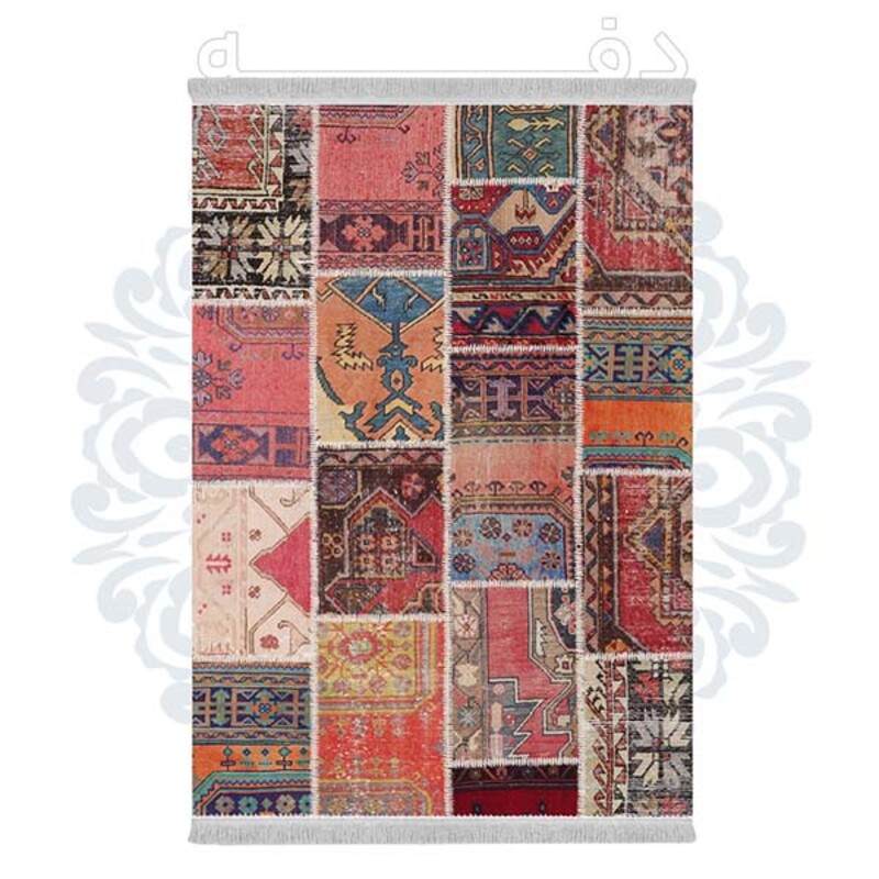 فرشینه دفه از جنس پارچه هازان مخمل ترک طرح مدرن کد 612