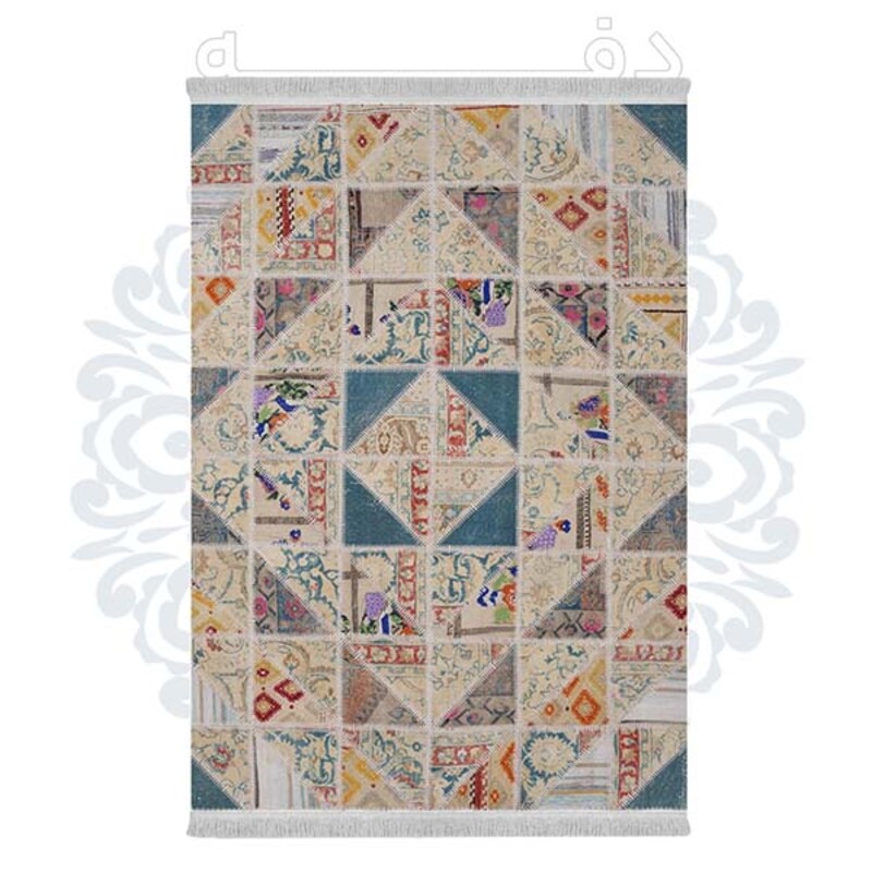 فرشینه دفه از جنس پارچه هازان مخمل ترک طرح مدرن کد 613