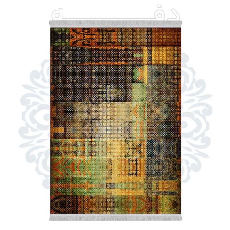 فرشینه دفه از جنس پارچه هازان مخمل ترک طرح مدرن کد 624