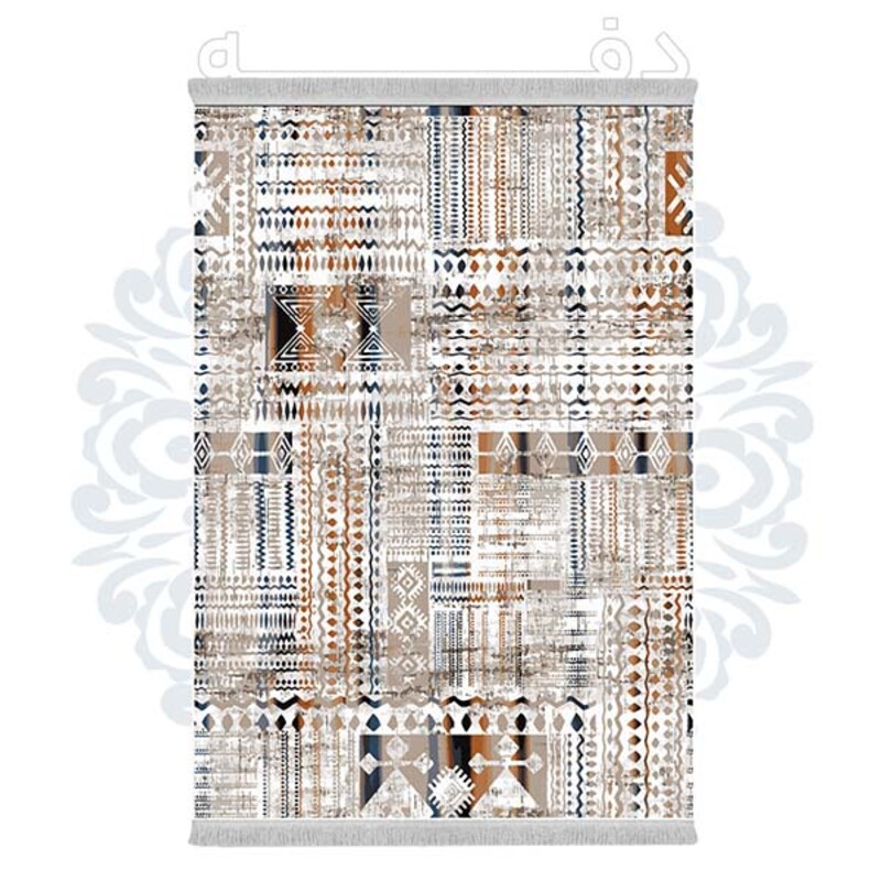 فرشینه دفه از جنس پارچه هازان مخمل ترک طرح مدرن کد 629