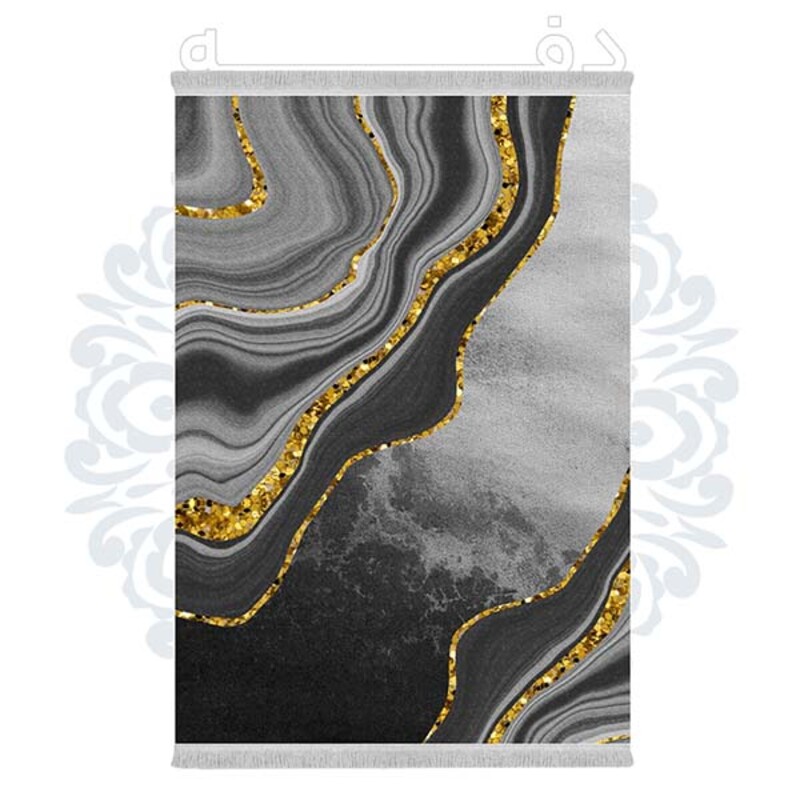 فرشینه دفه از جنس پارچه هازان مخمل ترک طرح مدرن کد 646