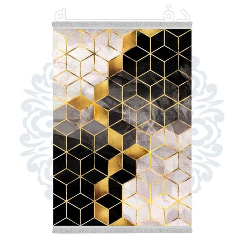 فرشینه دفه از جنس پارچه هازان مخمل ترک طرح مدرن کد 658