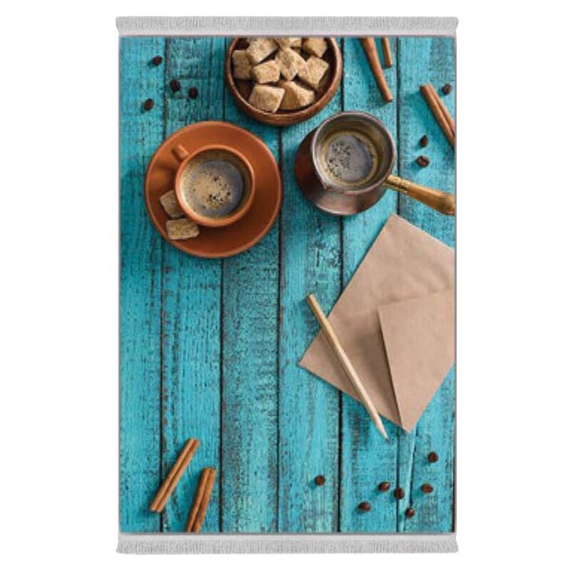 فرشینه دفه از جنس پارچه هازان ترک طرح آشپزخانه کد 9