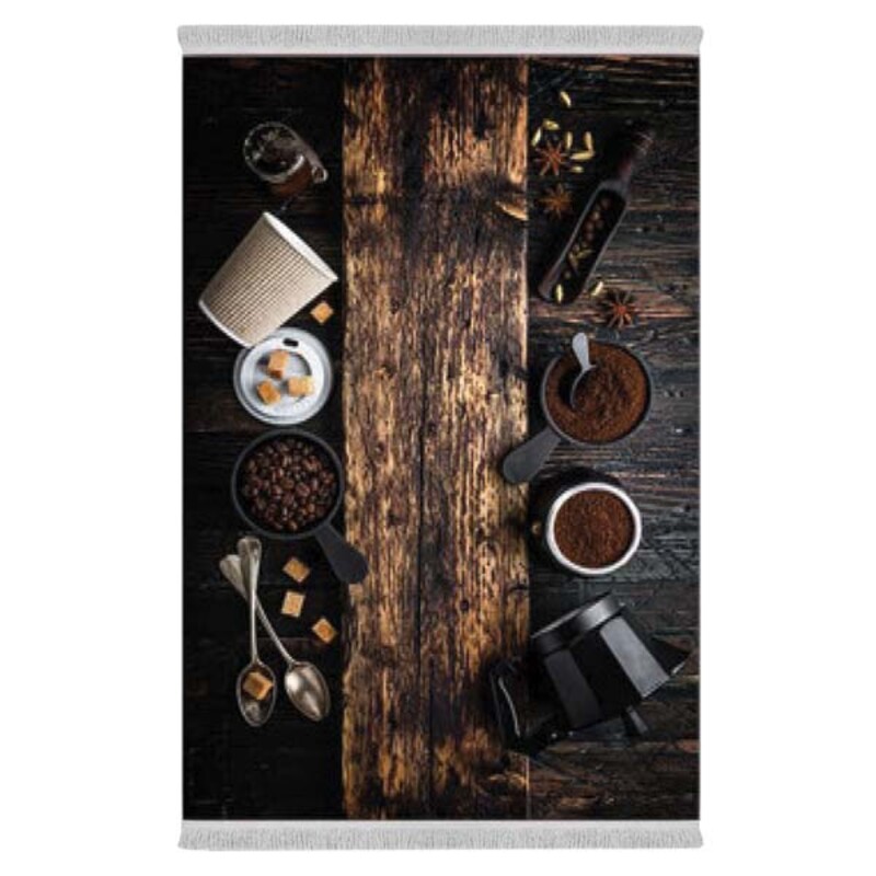 فرشینه دفه از جنس پارچه هازان ترک طرح آشپزخانه کد 19