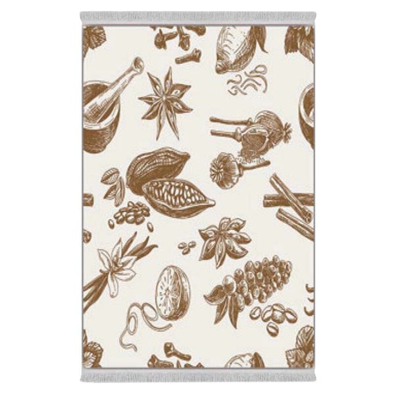 فرشینه دفه از جنس پارچه هازان ترک طرح آشپزخانه کد 25