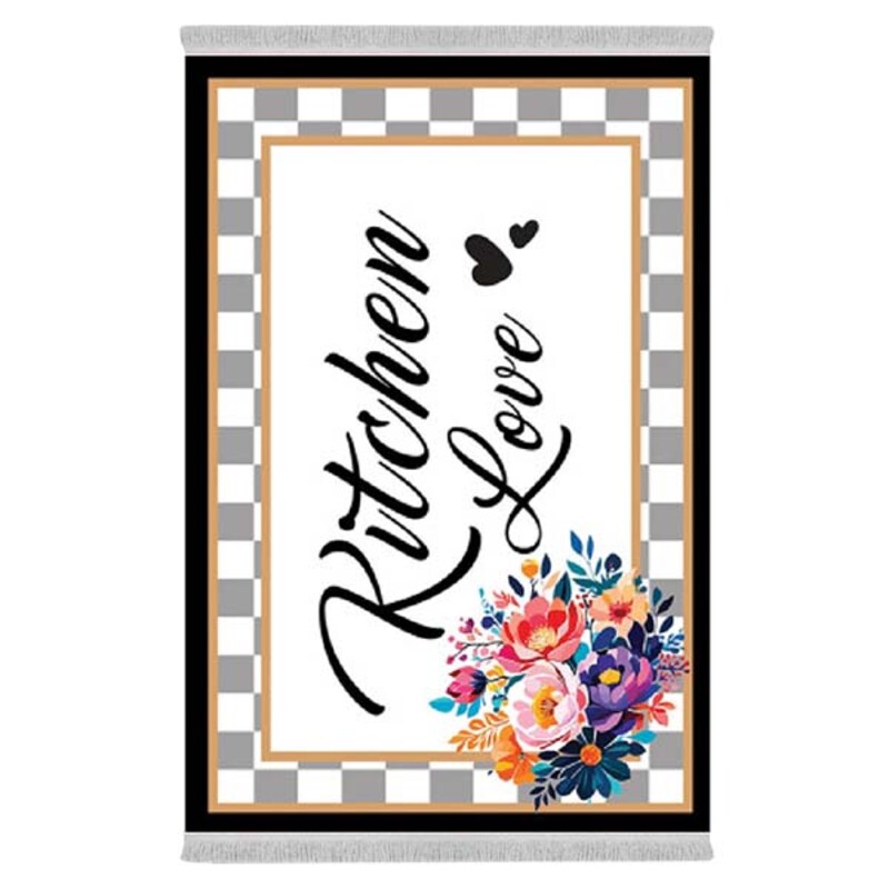 فرشینه دفه از جنس پارچه هازان ترک طرح آشپزخانه کد 42