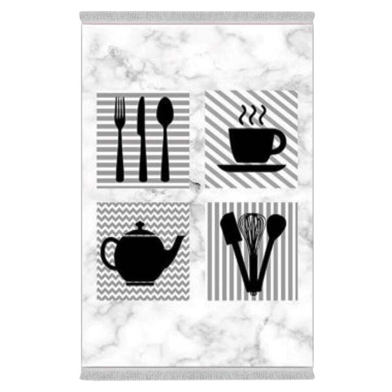 فرشینه دفه از جنس پارچه هازان ترک طرح آشپزخانه کد 43