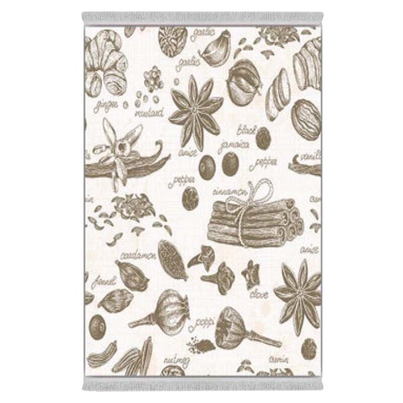 فرشینه دفه از جنس پارچه هازان ترک طرح آشپزخانه کد 69