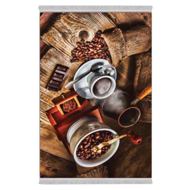 فرشینه دفه از جنس پارچه هازان ترک طرح آشپزخانه کد 93