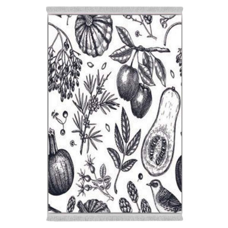 فرشینه دفه از جنس پارچه هازان ترک طرح آشپزخانه کد 98