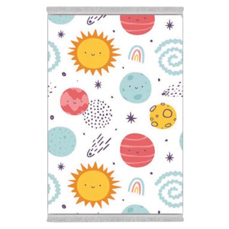 فرشینه دفه از جنس پارچه شانل ترک طرح فانتزی کد 74