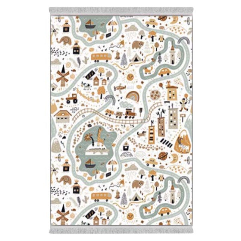 فرشینه دفه از جنس پارچه شانل ترک طرح فانتزی کد 95