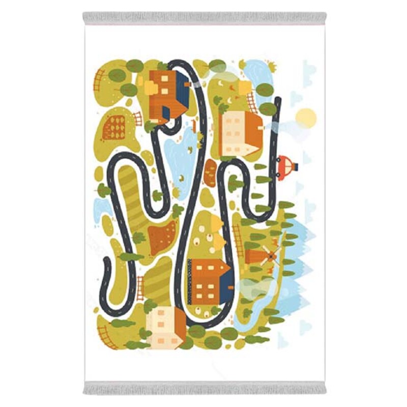 فرشینه دفه از جنس پارچه شانل ترک طرح فانتزی کد 106