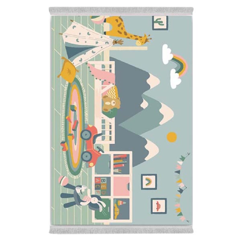 فرشینه دفه از جنس پارچه شانل ترک طرح فانتزی کد 113