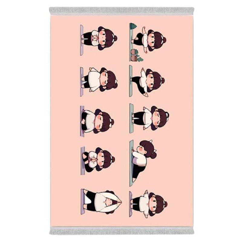 فرشینه دفه از جنس پارچه شانل ترک طرح فانتزی کد 120