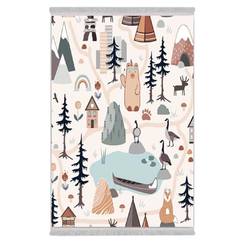 فرشینه دفه از جنس پارچه شانل ترک طرح فانتزی کد 151