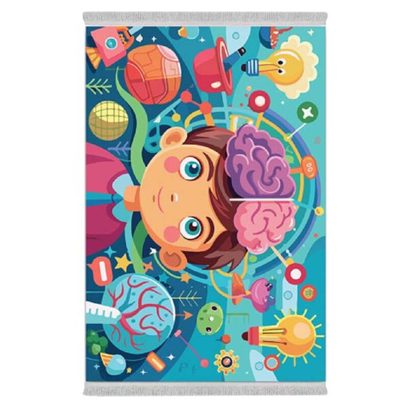 فرشینه دفه از جنس پارچه شانل ترک طرح فانتزی کد 153