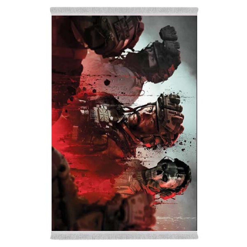 فرشینه دفه از جنس پارچه شانل ترک طرح فانتزی کد 179