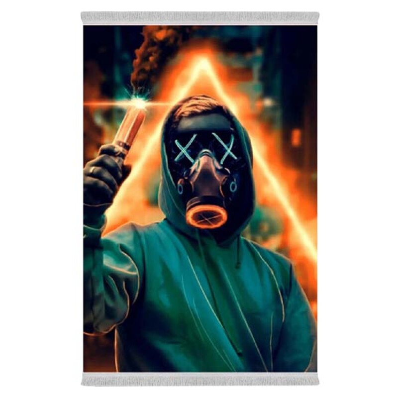 فرشینه دفه از جنس پارچه شانل ترک طرح فانتزی کد 194