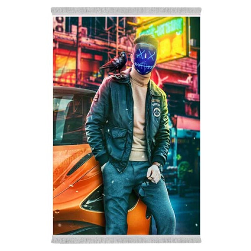 فرشینه دفه از جنس پارچه شانل ترک طرح فانتزی کد 199