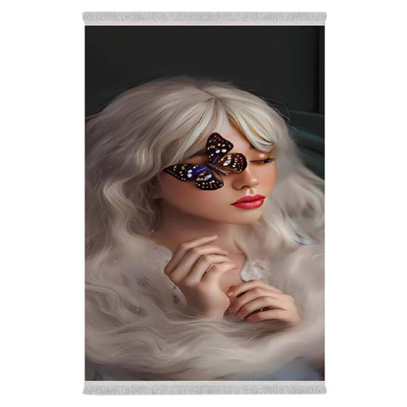 فرشینه دفه از جنس پارچه شانل ترک طرح فانتزی کد 209