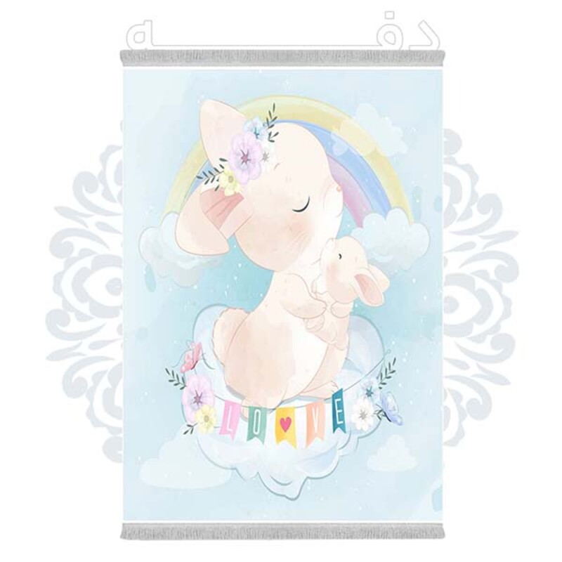 فرشینه دفه از جنس پارچه شانل ترک طرح فانتزی کد 218