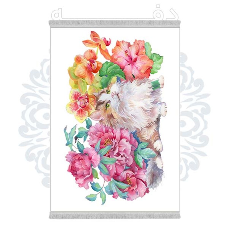 فرشینه دفه از جنس پارچه شانل ترک طرح فانتزی کد 231