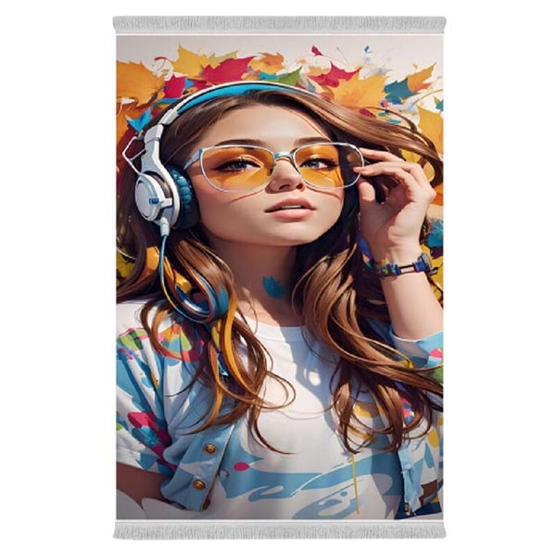 فرشینه دفه از جنس پارچه شانل ترک طرح فانتزی کد 237