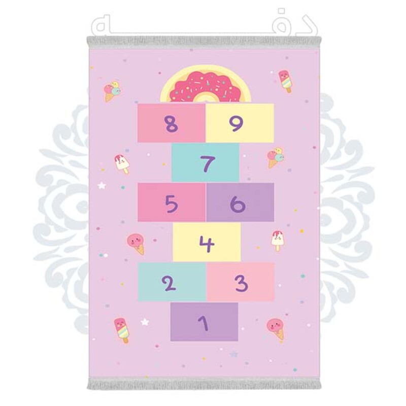 فرشینه دفه از جنس پارچه شانل ترک طرح فانتزی کد 243