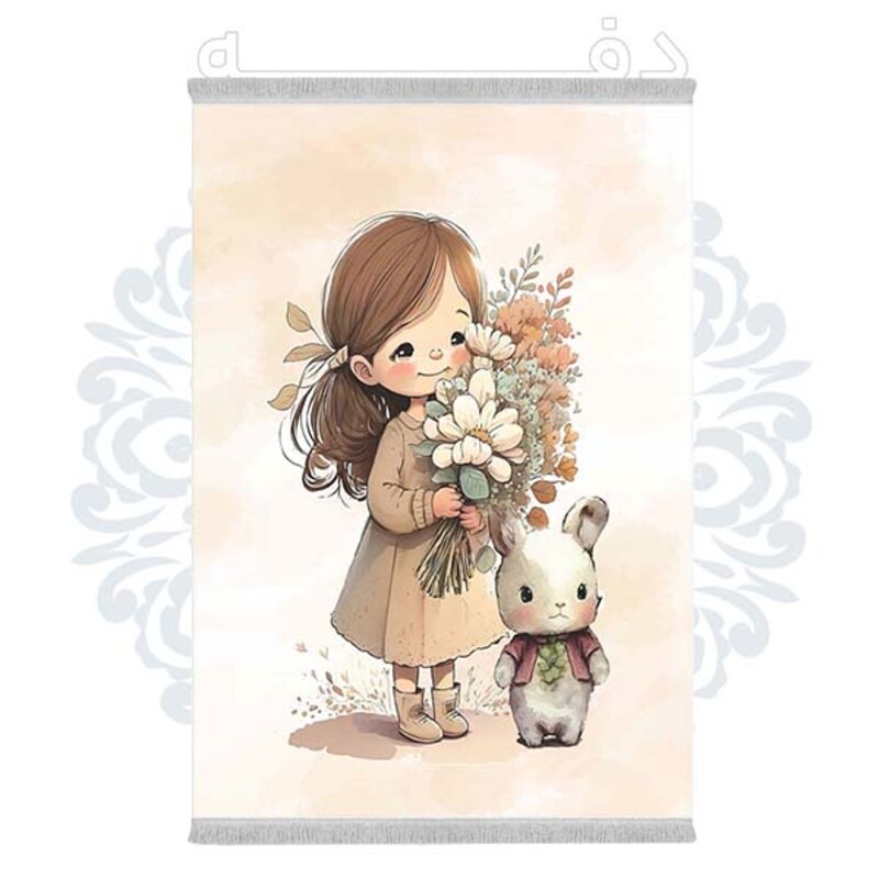 فرشینه دفه از جنس پارچه شانل ترک طرح فانتزی کد 250