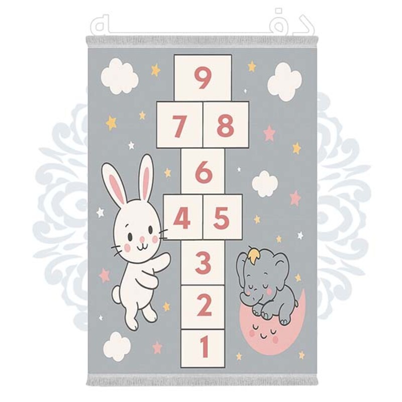 فرشینه دفه از جنس پارچه شانل ترک طرح فانتزی کد 259