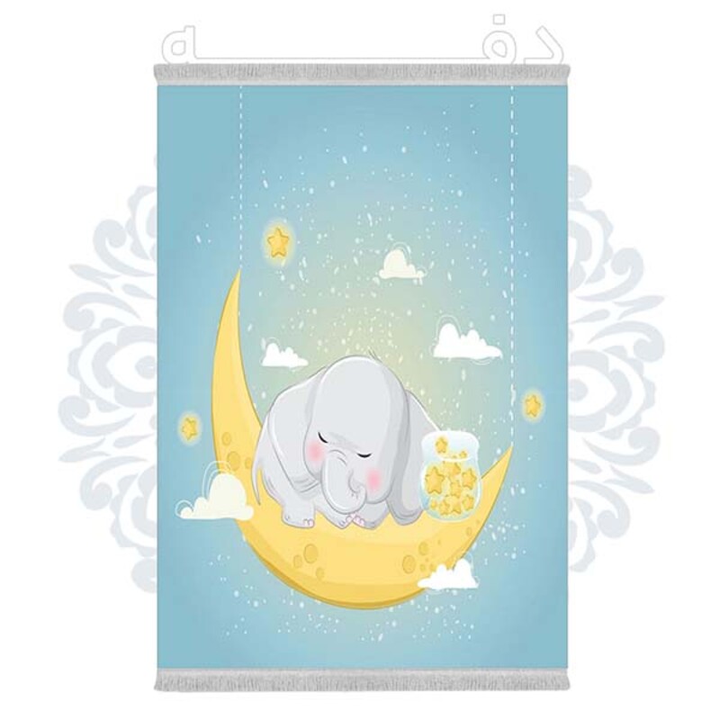 فرشینه دفه از جنس پارچه شانل ترک طرح فانتزی کد 260