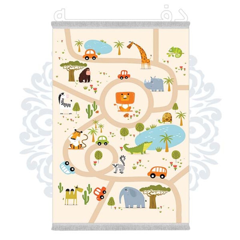 فرشینه دفه از جنس پارچه شانل ترک طرح فانتزی کد 261