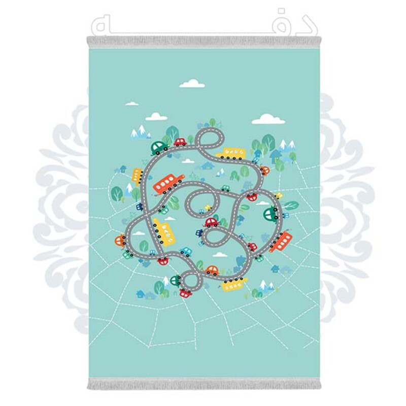 فرشینه دفه از جنس پارچه شانل ترک طرح فانتزی کد 269