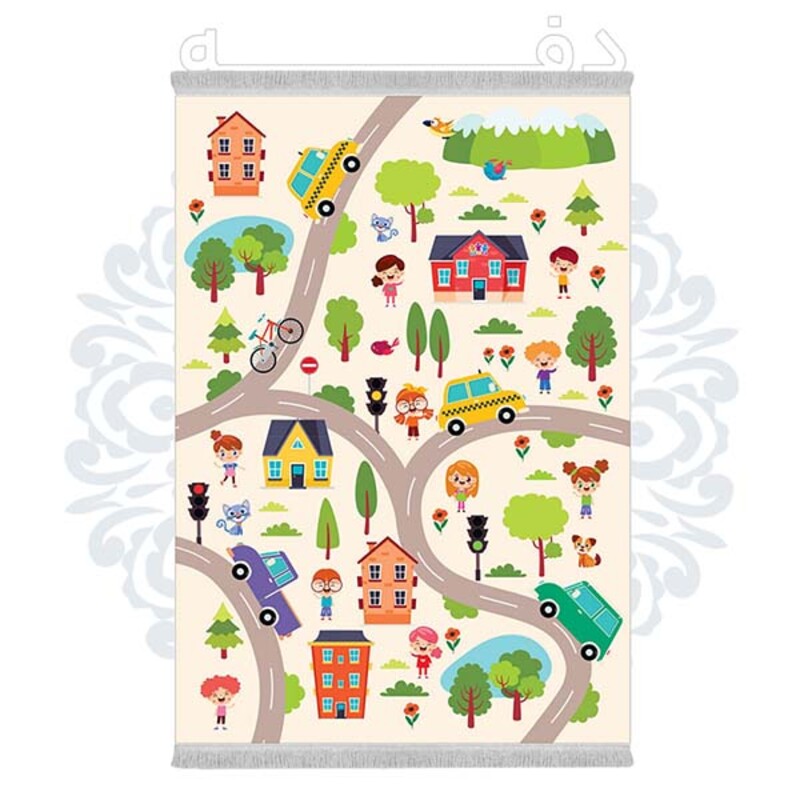 فرشینه دفه از جنس پارچه شانل ترک طرح فانتزی کد 293