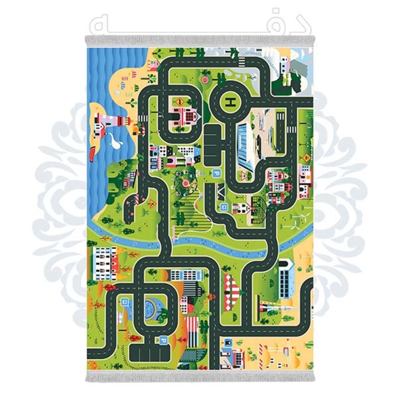 فرشینه دفه از جنس پارچه شانل ترک طرح فانتزی کد 333