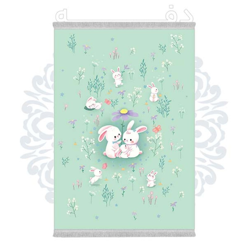 فرشینه دفه از جنس پارچه شانل ترک طرح فانتزی کد 340