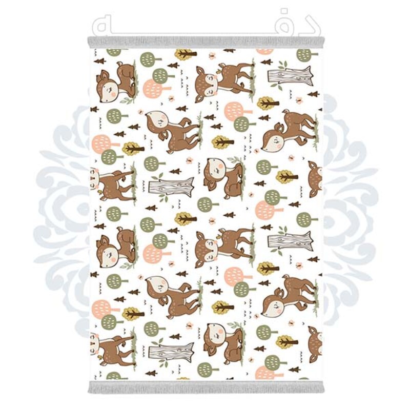 فرشینه دفه از جنس پارچه شانل ترک طرح فانتزی کد 344