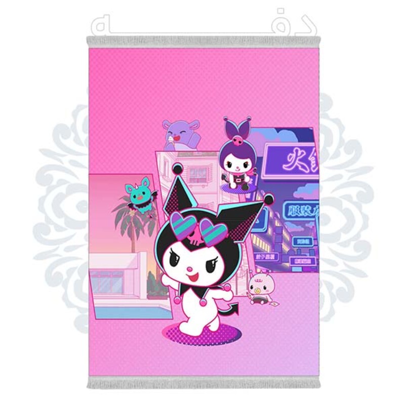 فرشینه دفه از جنس پارچه شانل ترک طرح فانتزی کد 369