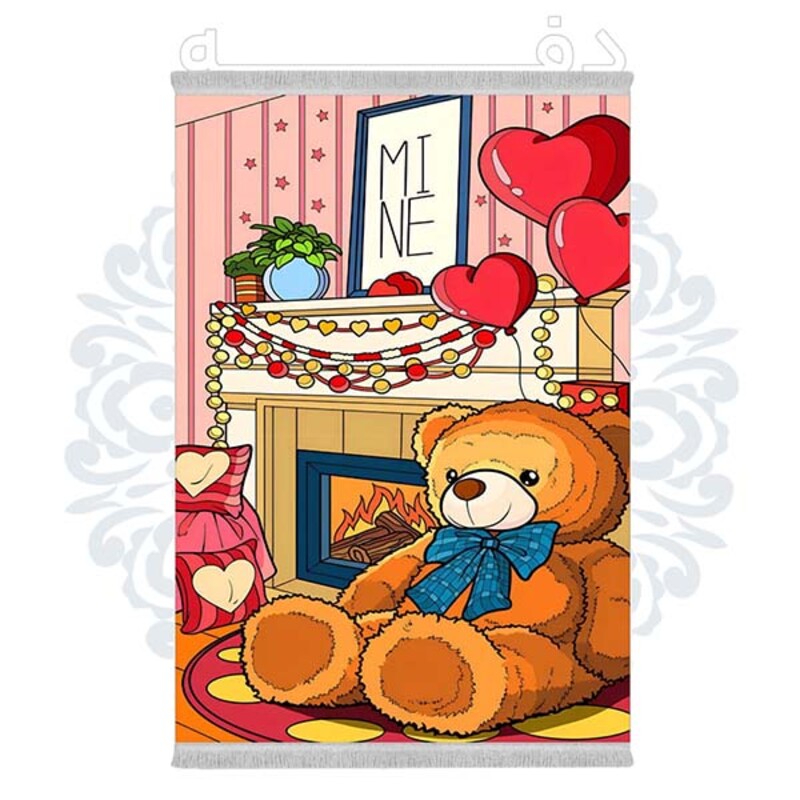 فرشینه دفه از جنس پارچه شانل ترک طرح فانتزی کد 398